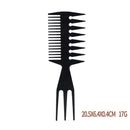 10pcs Stainless Steel Ultra Thin Anti Static Comb Straightener Flat Head Brus