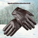 2pcs Leather Gloves Windproof Waterproof Mittens Touch Screen Full Finger G
