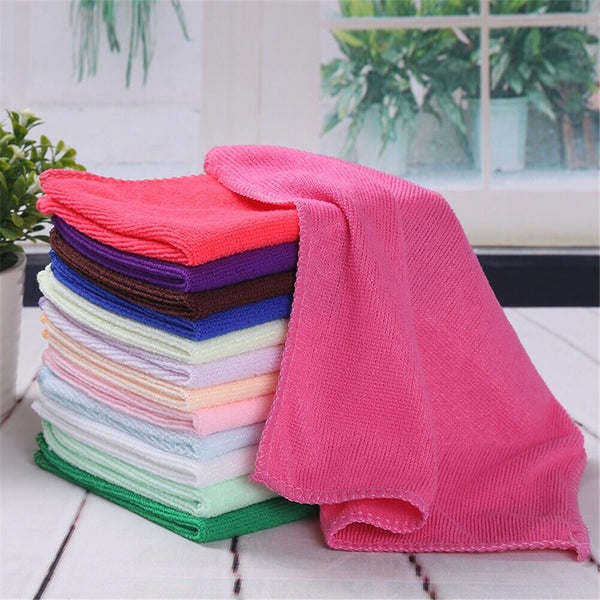 Bamboo Fiber Soft Hand Face Towels Wash Cleaning Cloth Bathroom Hot