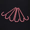 6pcs Candy Crutches Christmas Tree Decoration DIY Hanging Drops Jewelry