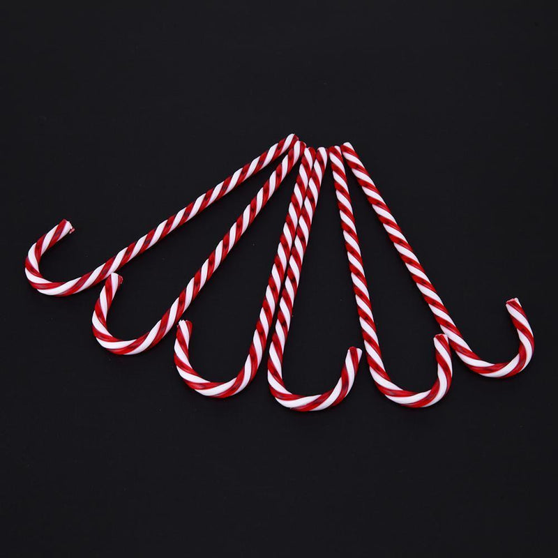 6pcs Candy Crutches Christmas Tree Decoration DIY Hanging Drops Jewelry