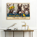 Three Donkeys Acrylic Drawing DIY Oil Paint by Numbers Hand Painted Home Decor