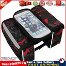 Bike Touch Screen Phone Bag Bicycle Top Tube Bag Riding Equipment (Red) Newly