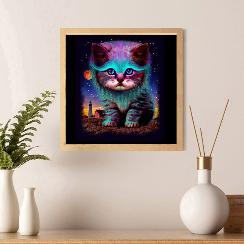 5D DIY Part Special Shaped Drill Diamond Painting Cat