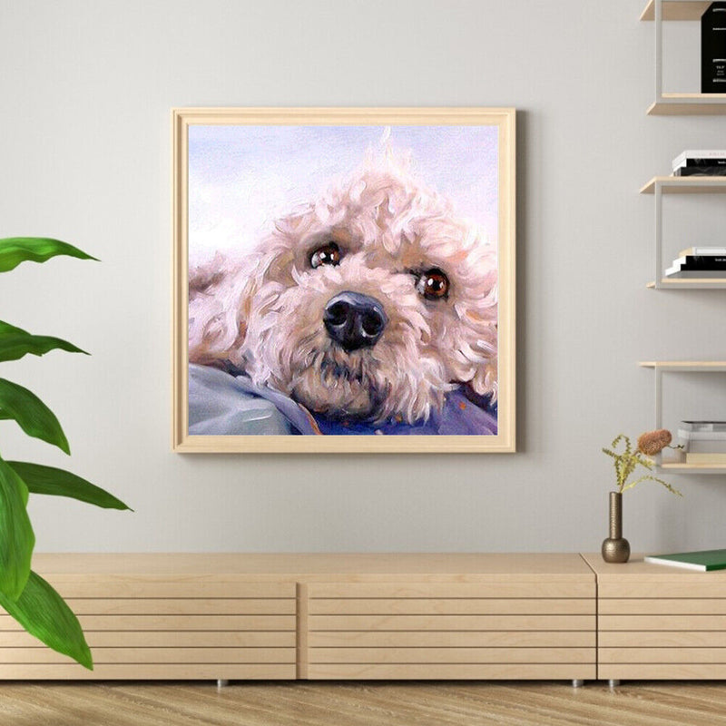 Oil Paint By Numbers Pet Dog on Canvas Digital Painting DIY Wall Art Handic