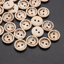 (100pcs/pack) Handmade with love Buttons Scrapbooking Sewing 15mm Newly