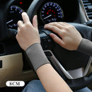 Elastic Wristband Summer Ice Silk Sport Cycling Wrist Brace (Grey 8cm) Newly