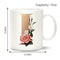 Unique Creative Ceramic Coffee Mugs with Flower Alphabet I for Home Office