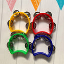 4pcs Hand Tambourine Drum Bell Jingles Percussion Kids Musical Game Toys Newly