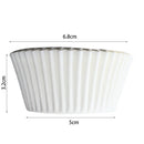 100pcs Cupcake Paper Oilproof Liner Baking Cup Tray Muffin Wrapper (White) Newly