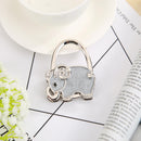 Metal Foldable Bag Hook Handbag Holder Elephant Shape Purse Hanger Table Ho