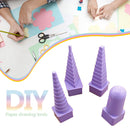 4pcs DIY Crimping Paper Craft Paper Quilling Tool Tower Winding Plate Kit Newly