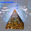 Crystal Pyramid Orgone Pyramids for Spiritual Chakra Balancing Crystals Stones