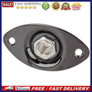 Electric Bass Guitar Jack 1/4 Output Input Socket with Oval Plate (Black)