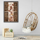 5D DIY Diamond Painting Kits Full Round Drill Three Pigs Mosaic Wall Pictur