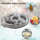 Inflatable Drink Holder Water Floating Beer Beverage Cup Saucer Snack Tray Newly