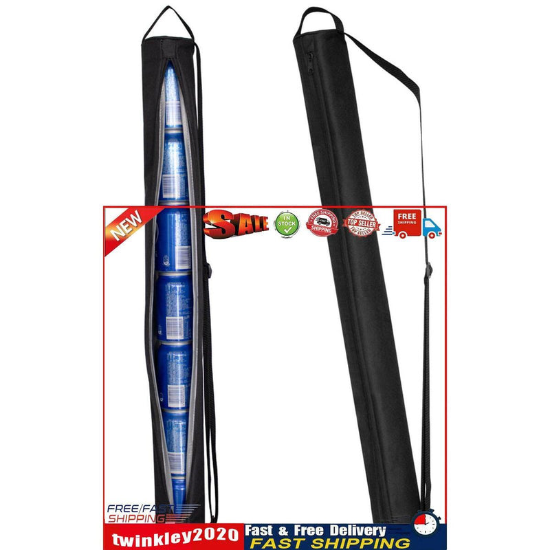 Golf Cooler Bag - 7-Can Beer Sleeve Cooler Sling for Beer Lover (Black) Newly