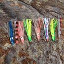 20pcs 4.5in Hoochie Squid Skirt Octopus Saltwater Fishing Lure Mix Color 11