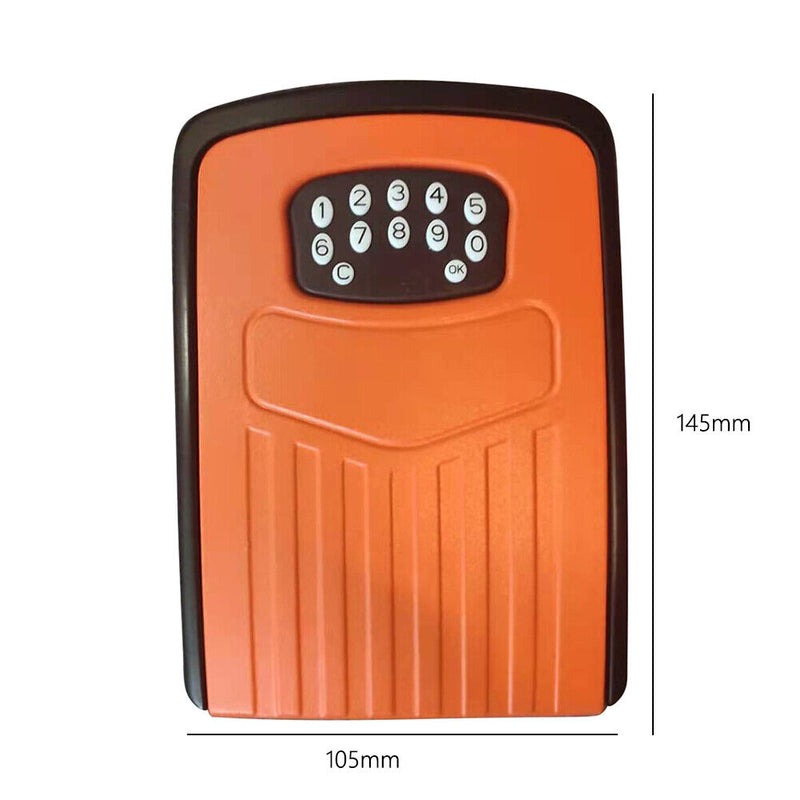 BOX02 Waterproof Smart Key Storage Box w/ Code Tuya APP Unlocking (Orange) Newly