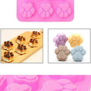 Cookies Silicone Molds Ice Candy Trays Dog Treat Mold Dog Paw & Bone Shaped