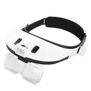 Magnifying Glasses Reading 1.0X 1.5X 2.0X 2.5X 3.5X LED Head Magnifier