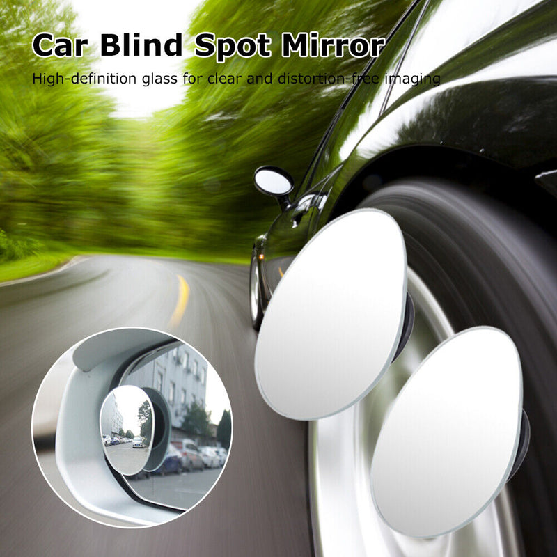 2pcs Clear Wide-Angle Adjustable Car Blind Spot Mirror Driving Safety Accessory