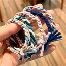 Hair Accessories Women Girl High Elastic Hand-woven Hair Tie Rope Hair Ring
