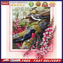 Flower Bird Oil Paint By Numbers Kit DIY Drawing Picture for Adults Home Decor