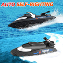 Flytec V009 RC Boat Waterproof 2.4GHz 30km/h Ship with 2 Battery (Black)