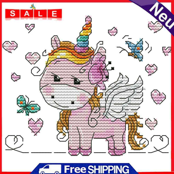 14CT Stamped Cotton Thread Cross Stitch Kits Cartoon Home Decor Art Embroidery