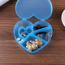 5 Slots Herz Form Kunststoff Storage Box Mode Frauen Make-up Home Living Veranst