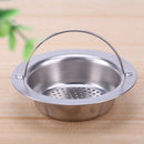 Stainless Steel Handheld Tank Strainer Sink Sewer Filter Floor Drain(L)