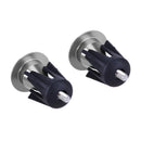 Two Pair Bike Bicycle Aluminum Handlebar Grips Handle Bar Cap Gray
