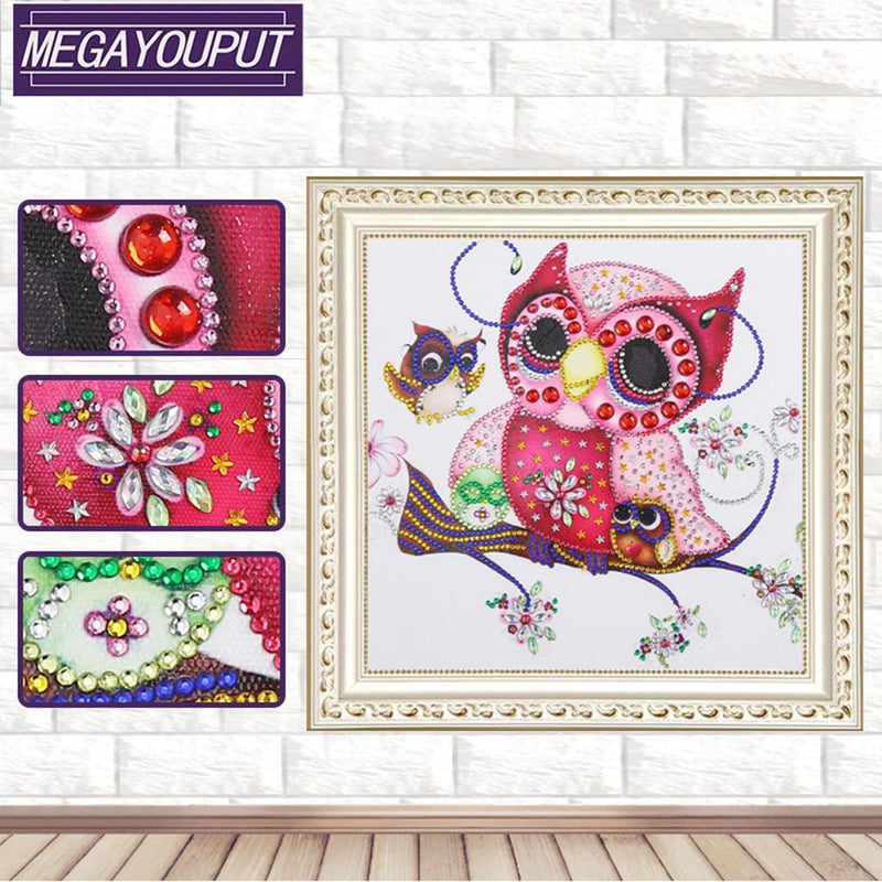 5D DIY Special-shaped Diamond Painting Cross Stitch Kit (Cute Cat-YX8070) Newly