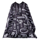 Apron Cartoon Pattern Cutting Hair Waterproof Cloth Salon Beard Hairdresser