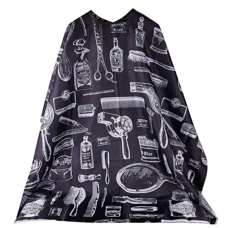 Apron Cartoon Pattern Cutting Hair Waterproof Cloth Salon Beard Hairdresser