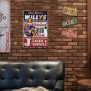 Tin Plate Wall Sign Retro Painting Letter Sexy Woman Metal Plate Poster for Bar