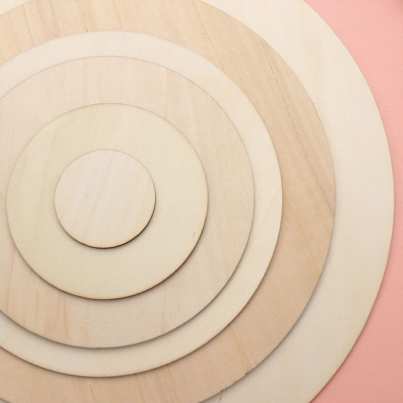 DIY Writing Wedding Decor Round Wood Pieces Wood Circles Ornament Blank Plaque