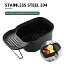 Sink Drain Basket Corner Waste Drainer Food Catcher Strainer (2 Black) Newly