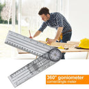 Plastic 360 Degree Pointer Protractor Angle Ruler School Office Drafting Supply