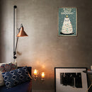 Christmas Tree Cat Plate Metal Tin Sign Plaque for Bar Pub Decorative Iron