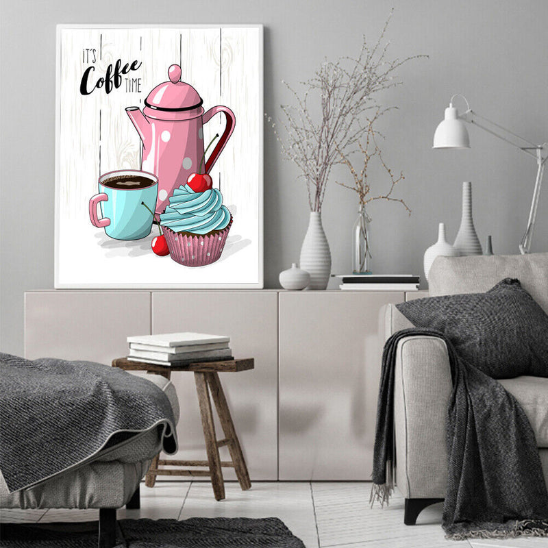 Frameless Cartoon Snack Oil Paint By Numbers Kit DIY Acrylic Handmade Handicraft