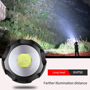 XHP50 LED Portable Telescopic Zoom Flashlight High Brightness Waterproof To