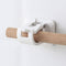 2pcs Self-Adhesive Curtain Rod Holders Bracket Heavy Duty Bathroom Hook Rack Kit