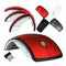 2.4Ghz Wireless Mouse Foldable Folding Optical Mice Receiver USB For Laptop F0Q1