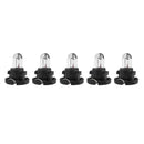 5PCS T4 12V Car Auto Interior Instrument Light Bulbs Dashboard Lamp Warm Light