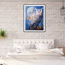 5D DIY Full Round Drill Diamond Painting Owl Pattern for Adults 30x40cm