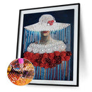 5D Diamond Painting Kit Girl Partial Special Shape Drill Rhinestone DIY Wall