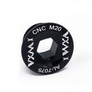 VXM MTB Bike Crankset Screw Aluminum Axis Dustproof Bolts Cover (M18 Black)