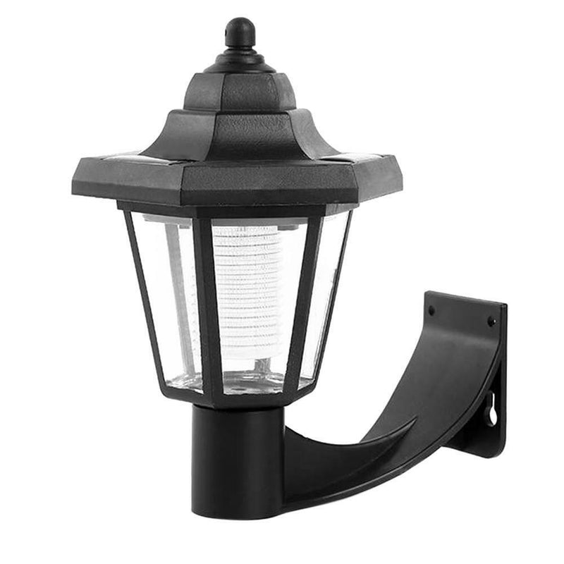 Outdoor Solar Powered Wall Lantern LED Lights Garden Waterproof Landscape Lamp